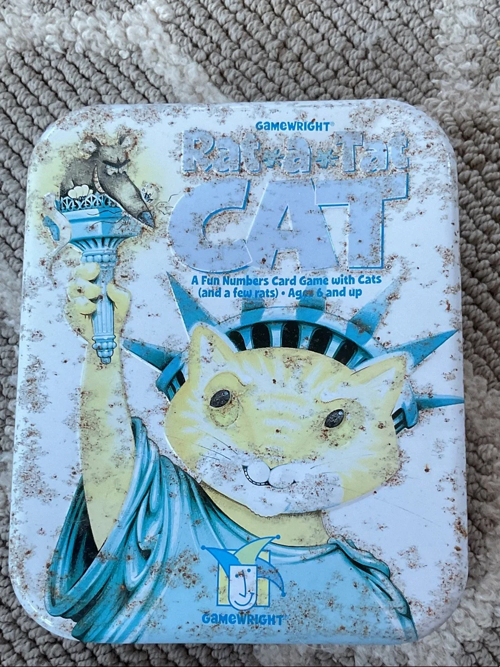 Gamewright Rat-a-Tat Cat Deluxe Edition Card Game - White
